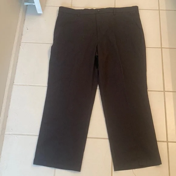 Croft & Barrow NWT Easy Care Khaki Flat Front Dress Pants Classic Fit 42 x  30